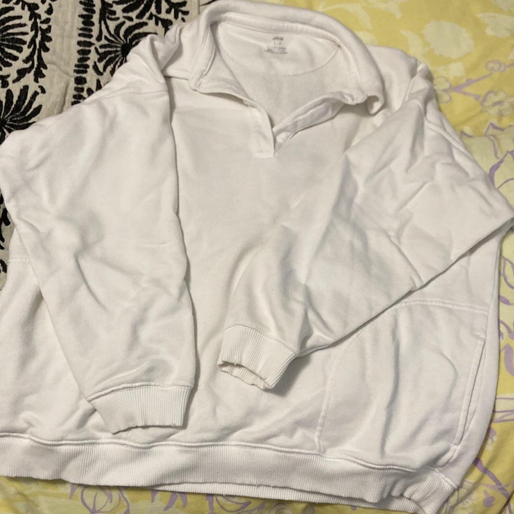 Aerie Oversized Henley Sweatshirt
